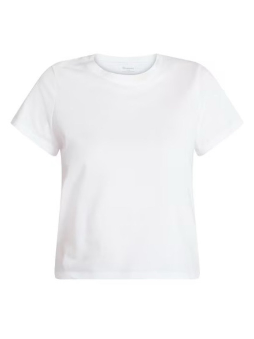 No Boundaries Women's Cropped Cotton Tee with Short Sleeves